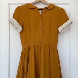 Son De Flor Mustard dress XXS
